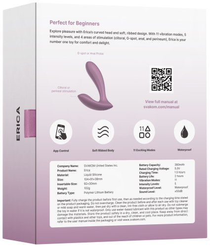Vibrátor do kalhotek Svakom Erica