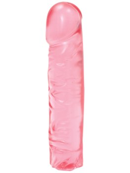 Dildo Crystal Jellies Classic Dong 8", růžové – Realistická dilda