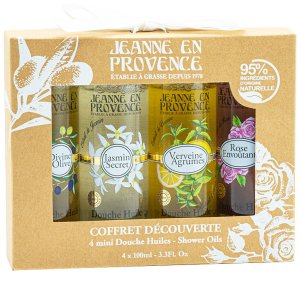 Sada sprchových olejů Jeanne en Provence, 4x 100 ml – Kosmetické sady