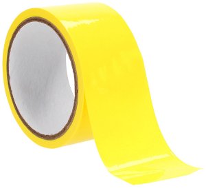 Žlutá páska na bondage Ouch! Xtreme, 17,5 m – Bondage pásky a popruhy