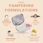 Balzám na rty se zrcátkem Heathcote & Ivory – broskev, 6 g