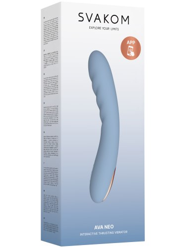 Interaktivní přirážecí vibrátor Svakom Ava Neo Cornflower Blue