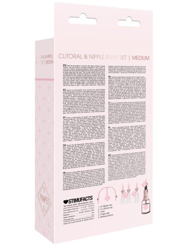 Vakuová pumpa na klitoris a bradavky Clitoral & Nipple Pump Set Medium