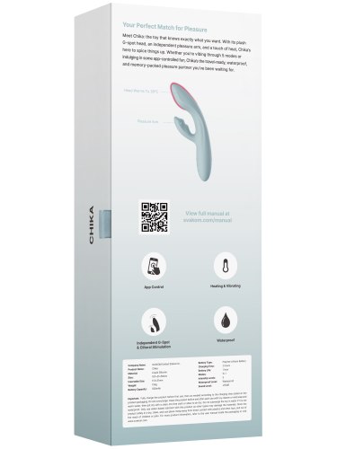 Hřejivý vibrátor s králíčkem Svakom Chika