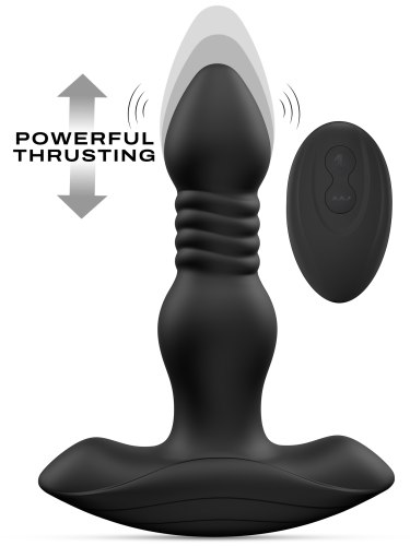 Přirážecí a vibrační anální kolík s dálkovým ovladačem Deep Stormer