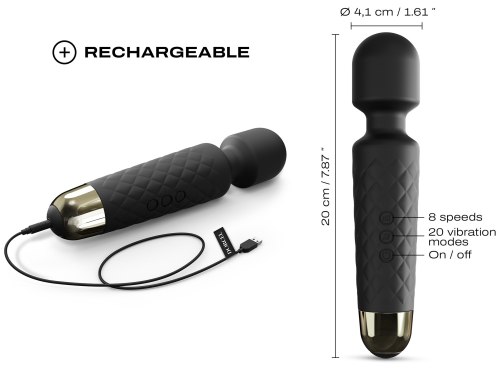 Masážní hlavice Wanderful Black