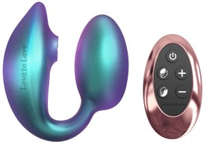 Stimulátor na bod G a klitoris s dálkovým ovladačem Wonderlover – Dvojité a trojité vibrátory