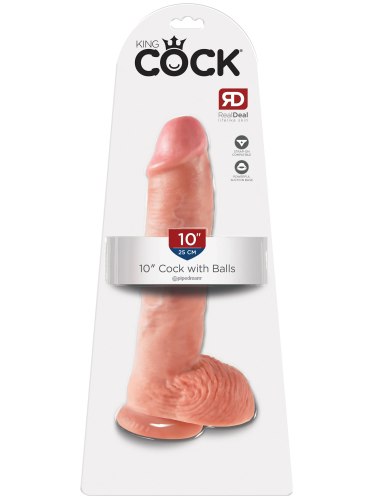 Realistické dildo s varlaty King Cock 10"