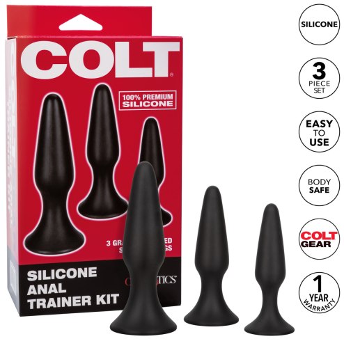 Sada análních kolíků COLT Silicone Anal Trainer Kit