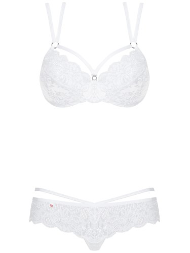 Set bílého krajkového prádla, 2 ks