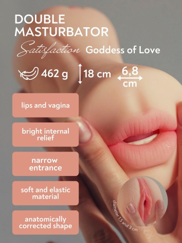 Oboustranný masturbátor Satisfaction Goddess of Love