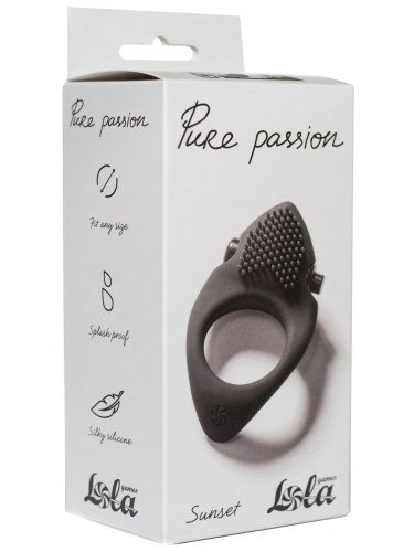 Vibrační erekční kroužek Pure Passion Sunset Black