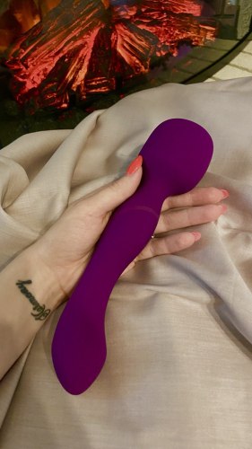 Hřejivá masážní hlavice/vibrátor Heating Wand Purple