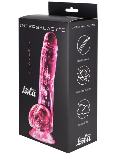 Transparentní realistické dildo s přísavkou Intergalactic Luminous