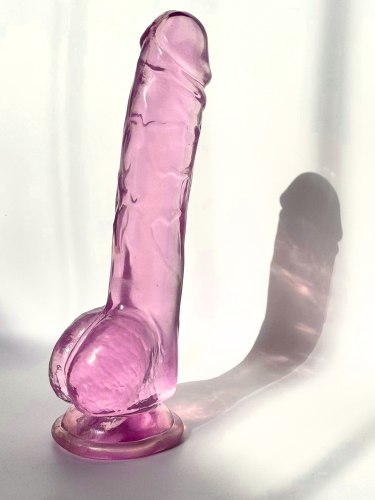 Transparentní realistické dildo s přísavkou Intergalactic Luminous