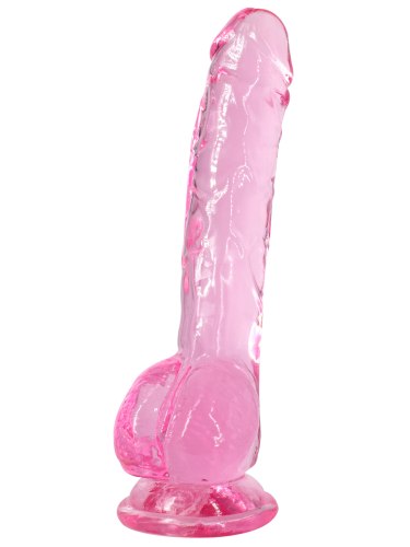 Transparentní realistické dildo s přísavkou Intergalactic Luminous