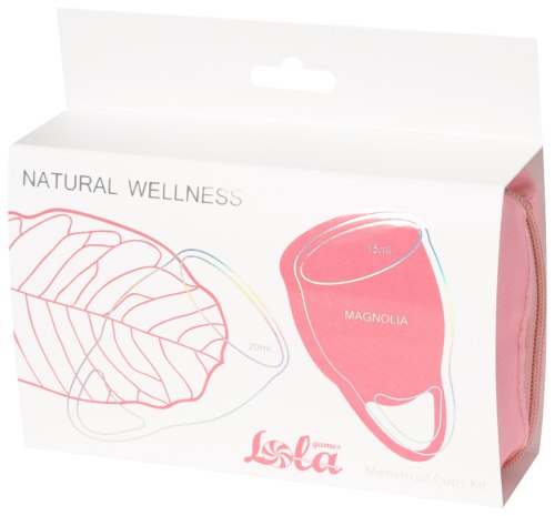 Sada menstruačních kalíšků Natural Wellness Magnolia, 2 ks