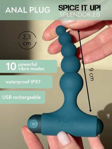Vibrační anální kuličky Spice It Up! Splendor 2.0