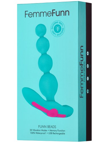 Vibrační anální kuličky Funn Beads Turquoise
