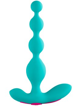 Vibrační anální kuličky Funn Beads Turquoise – Anální kuličky a korále