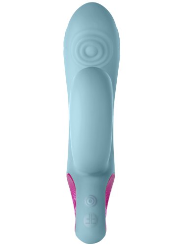 Pulzační vibrátor s králíčkem Cora Light Blue