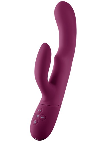 Vibrátor s pohyblivým králíčkem Balai Dark Fuchsia