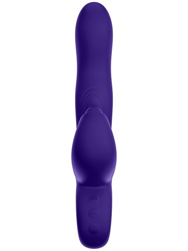 Vibrační a pulzační vibrátor s králíčkem Klio Dark Purple