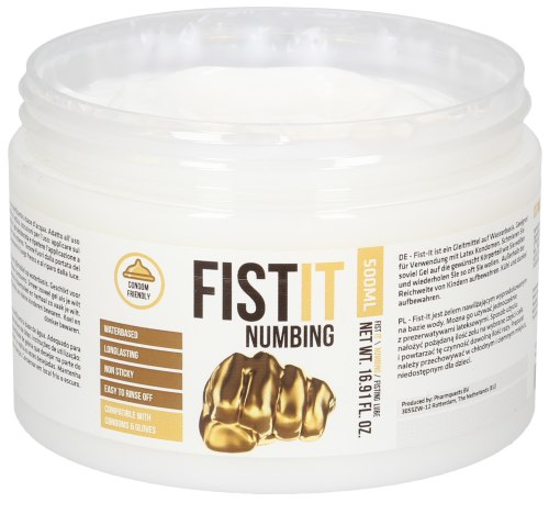 Znecitlivující vodní lubrikační gel FIST IT Numbing, 500 ml