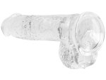 Realistické dildo s varlaty a přísavkou RealRock 6"