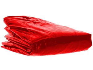 Červené vinylové prostěradlo Taboom, 200 x 220 cm – Lakované ložní prádlo