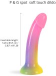 Silikonové dildo s přísavkou a třpytkami Dildolls Stargazer