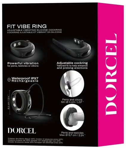 Nastavitelný vibrační erekční kroužek Fit Vibe Ring