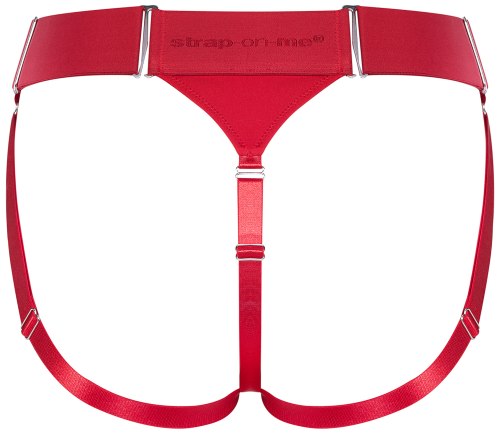 Strapon tanga se 2 O-kroužky Strap-On-Me Unique Red