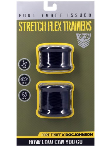 Sada natahovačů varlat Stretch Flex Trainers Black, 2 ks