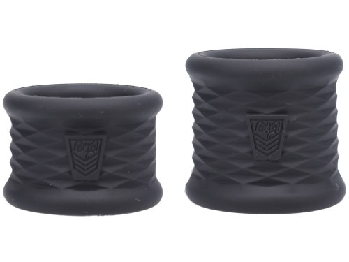 Sada natahovačů varlat Stretch Flex Trainers Black, 2 ks