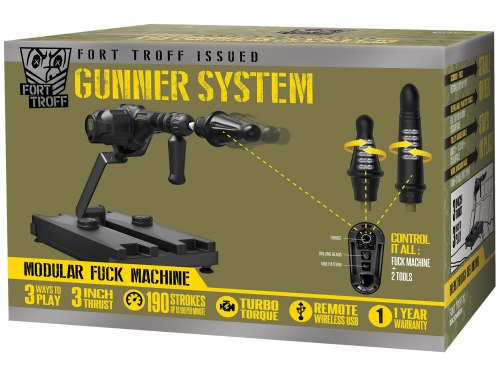 Modulární šukací stroj Gunner System 3-in-1