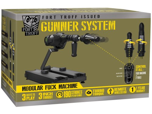 Modulární šukací stroj Gunner System 3-in-1