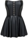 Korzetové minišaty se skládanou sukní