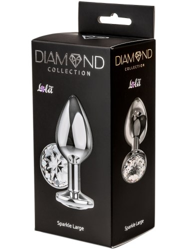 Anální kolík se šperkem Diamond Sparkle Large, různé barvy