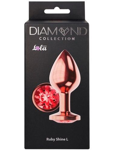 Anální kolík se šperkem Diamond Shine L, různé barvy