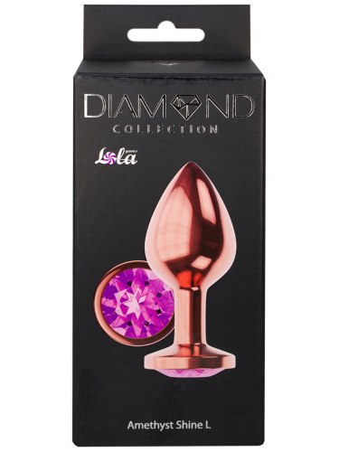 Anální kolík se šperkem Diamond Shine L, různé barvy