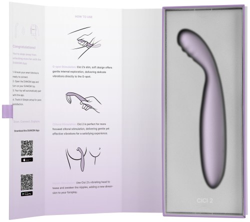 Ohebný hřejivý vibrátor Svakom Cici 2