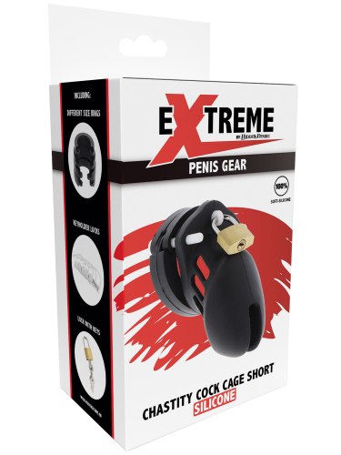 Krátká silikonová klec na penis