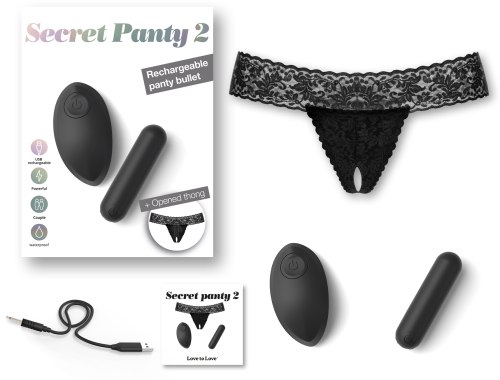 Vibrační kalhotky s dálkovým ovládáním Secret Panty 2