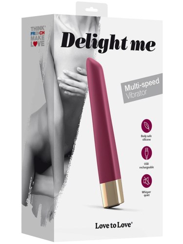 Mini vibrátor Delight Me Plum