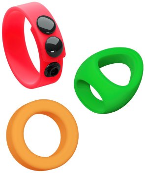 Sada erekčních kroužků Kit Neon Ring, 3 ks – Sady erekčních kroužků