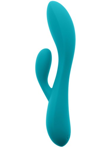 Vibrátor s králíčkem Euphoria Turquoise