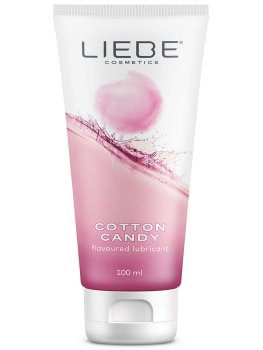 Ochucený vodní lubrikační gel Cotton Candy, 100 ml – Lubrikační gely s příchutí (na orální sex)