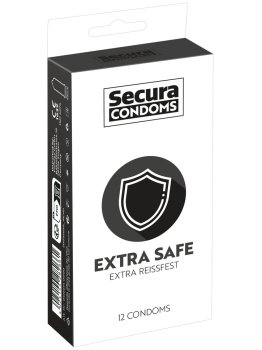 Zesílené kondomy Secura Extra Safe, 12 ks – Zesílené, anální kondomy