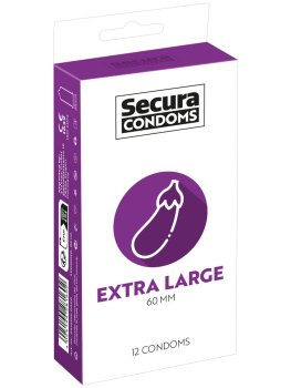 Extra velké kondomy Secura Extra Large, 12 ks – XL a XXL kondomy pro velké penisy